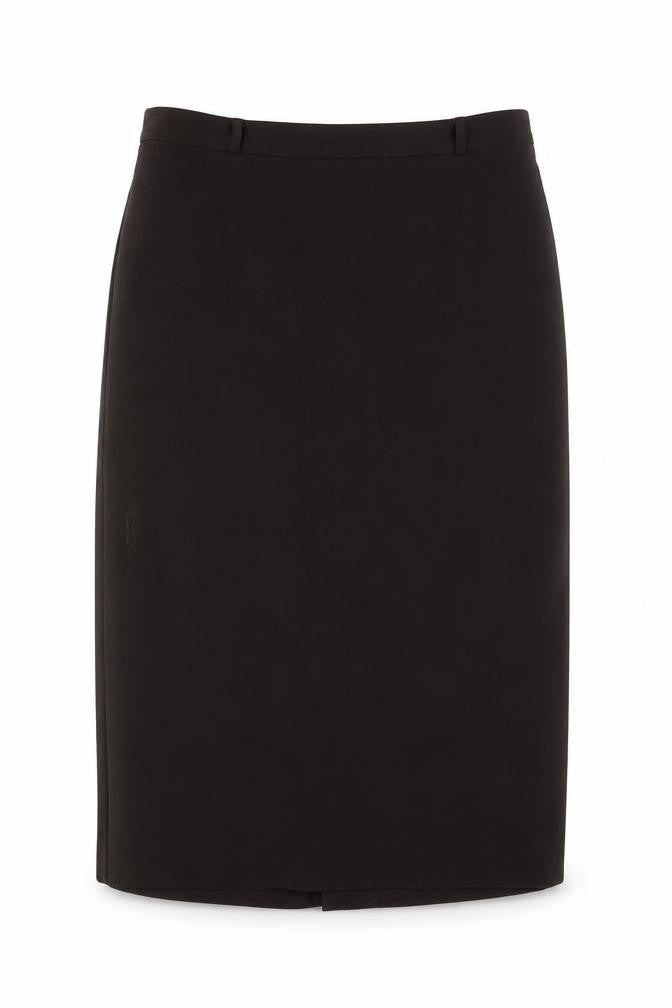Front view of BHS Women's Black, size 12, Straight Skirt