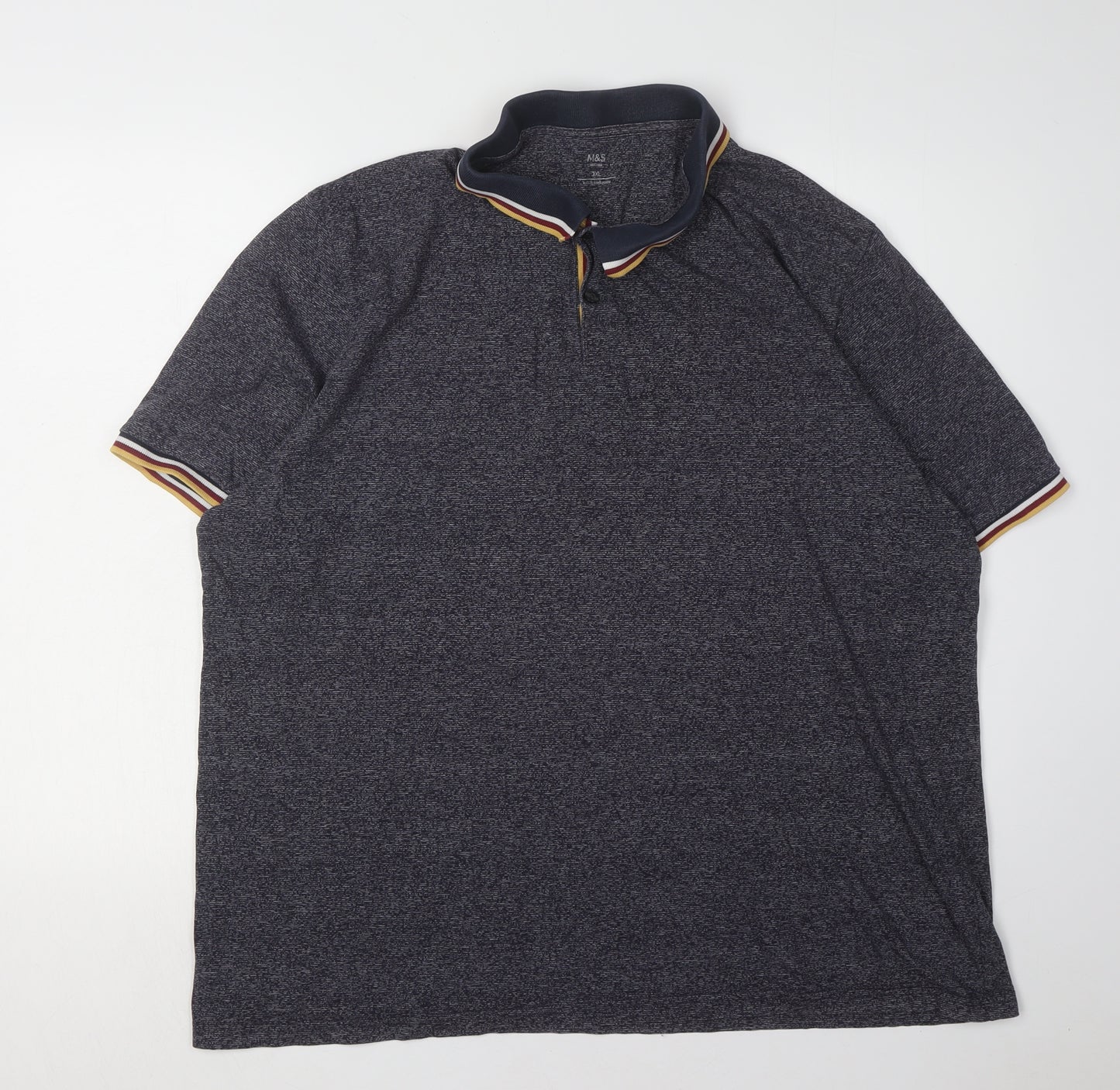 Marks and Spencer Mens 3XL Grey Polo Shirt