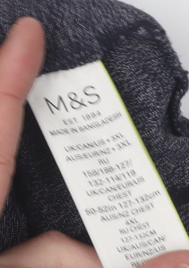 Marks and Spencer Mens 3XL Grey Polo Shirt
