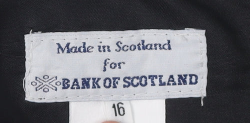 Bank of Scotland Women's Plaid Skirt, Size 16