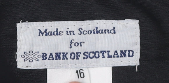 Bank of Scotland Women's Plaid Skirt, Size 16
