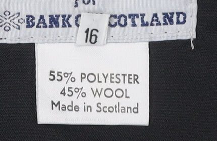 Bank of Scotland Women's Plaid Skirt, Size 16