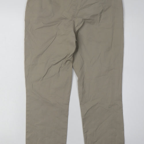 The White Company Women's Beige Chino Trousers - Size 12
