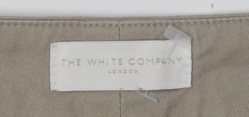 The White Company Women's Beige Chino Trousers - Size 12