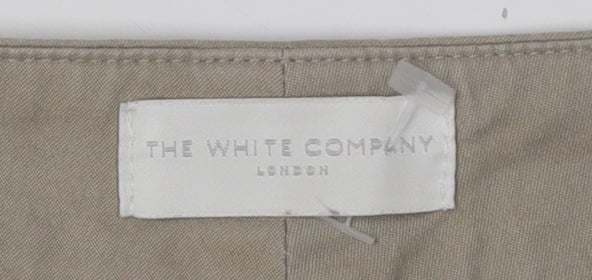 The White Company Women's Beige Chino Trousers - Size 12