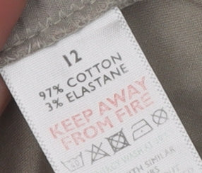 The White Company Women's Beige Chino Trousers - Size 12