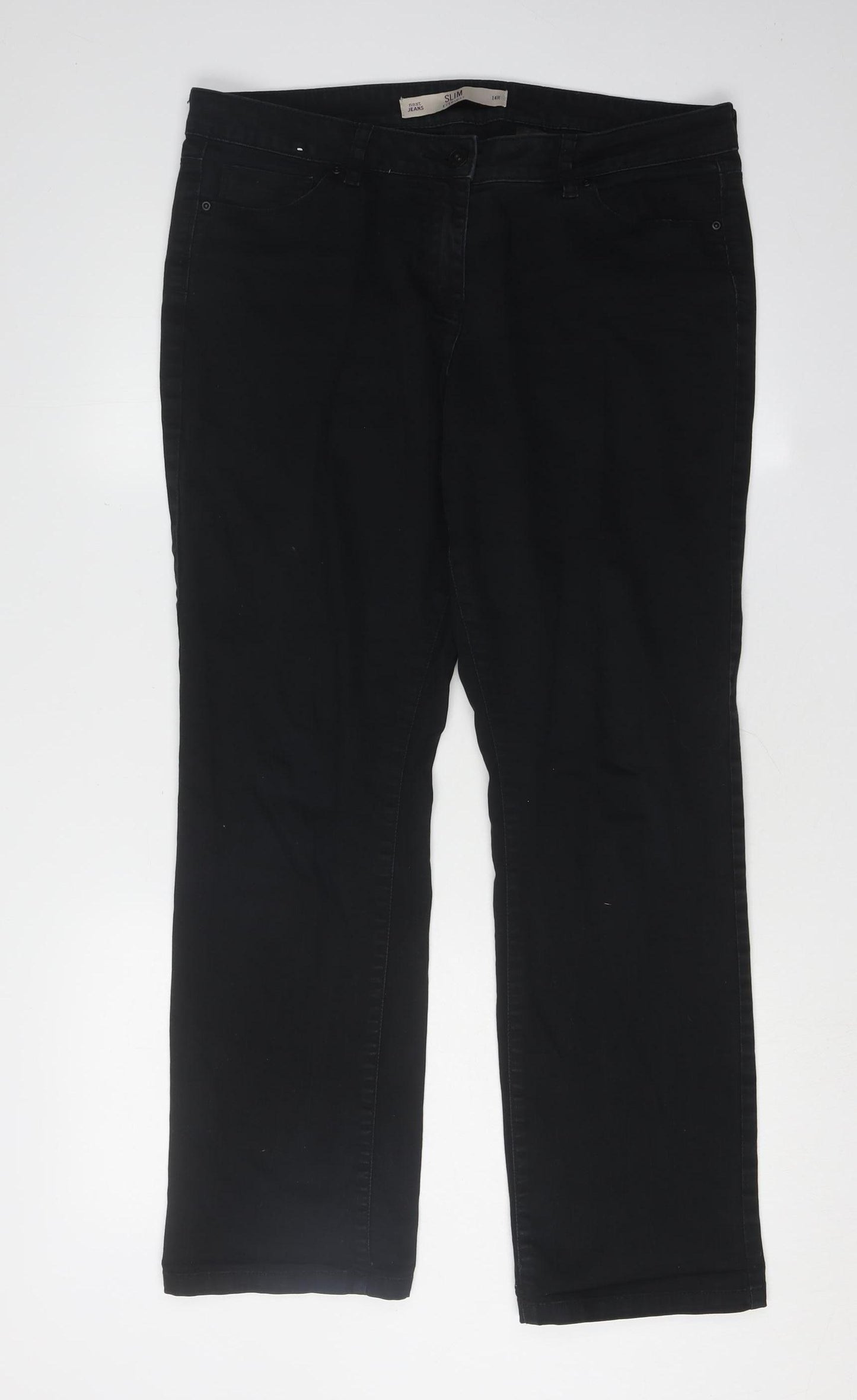 Next Women's Slim Black Jeans Size 14 - Elegant Comfort