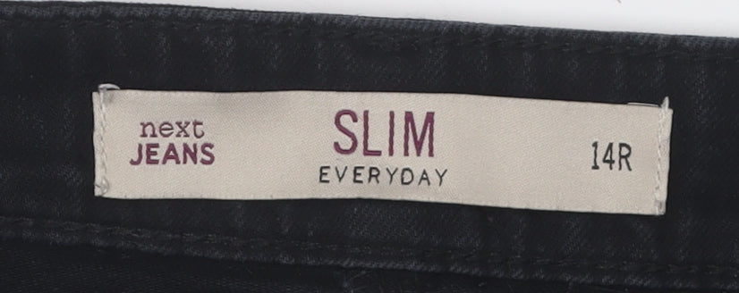 Next Women's Slim Black Jeans Size 14 - Elegant Comfort