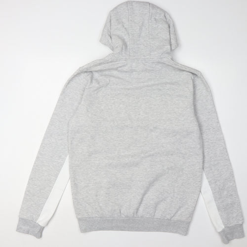 McKenzie Men's Grey Pullover Hoodie - Large, Logo Print