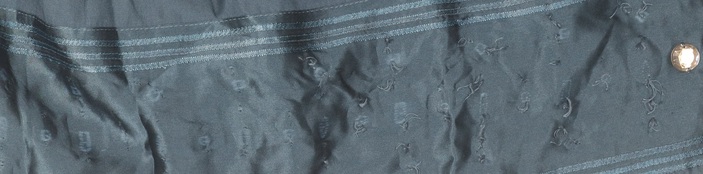 Marks and Spencer Women Blue Plus Beaded Skirt Size 22