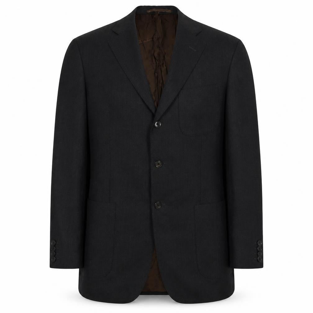 Gian Franco Bommezzadri Men's Black Wool Blazer UK 44
