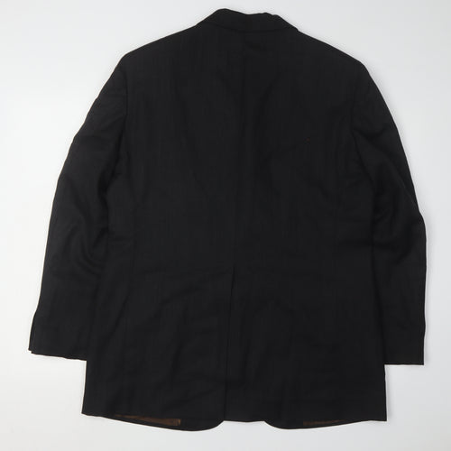 Gian Franco Bommezzadri Men's Black Wool Blazer UK 44