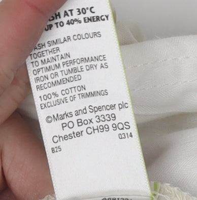 Marks and Spencer Men's Beige Chino Shorts 34