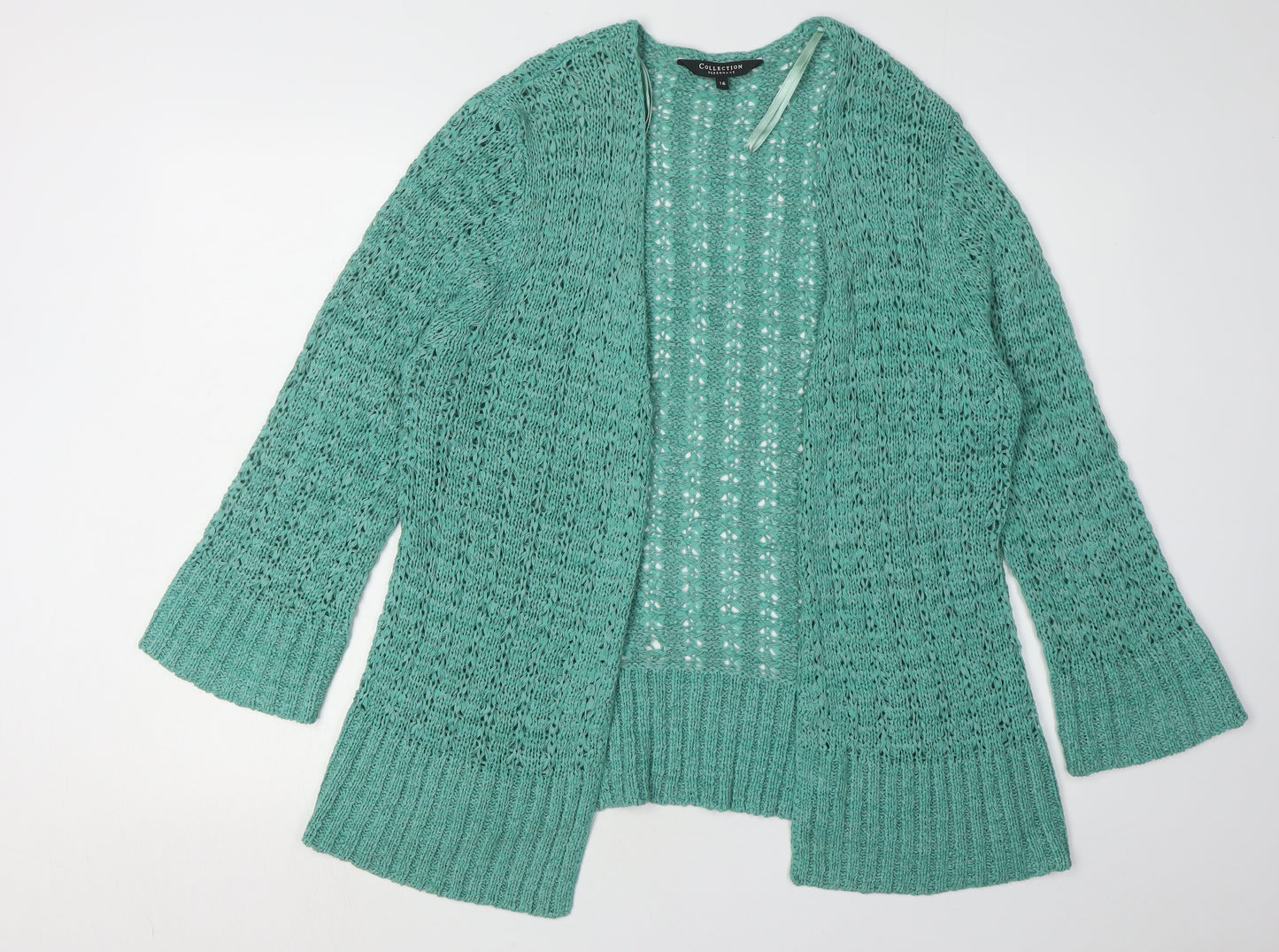 Debenhams Women's Green Cardigan Knit Size 16