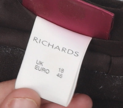 Richards Women's Black Pencil Skirt, UK 18, Business Wear