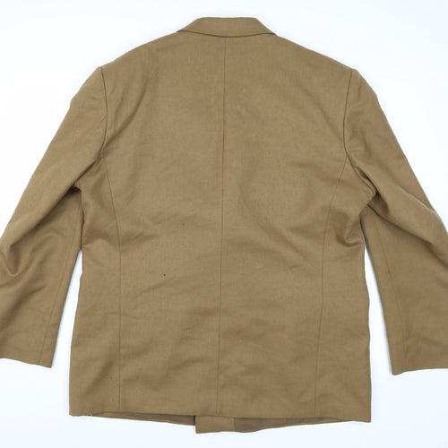Lincroft Men's Brown Double-Breasted Blazer 46R