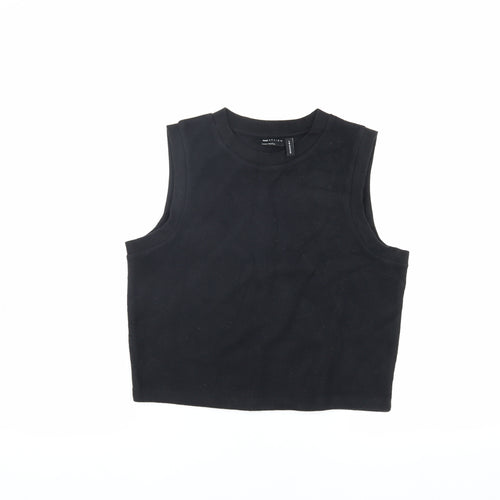 ASOS DESIGN Black Sleeveless Women’s Vest - Size 8