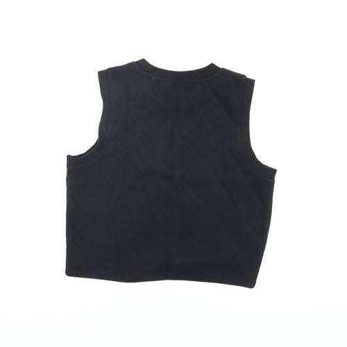 ASOS DESIGN Black Sleeveless Women’s Vest - Size 8