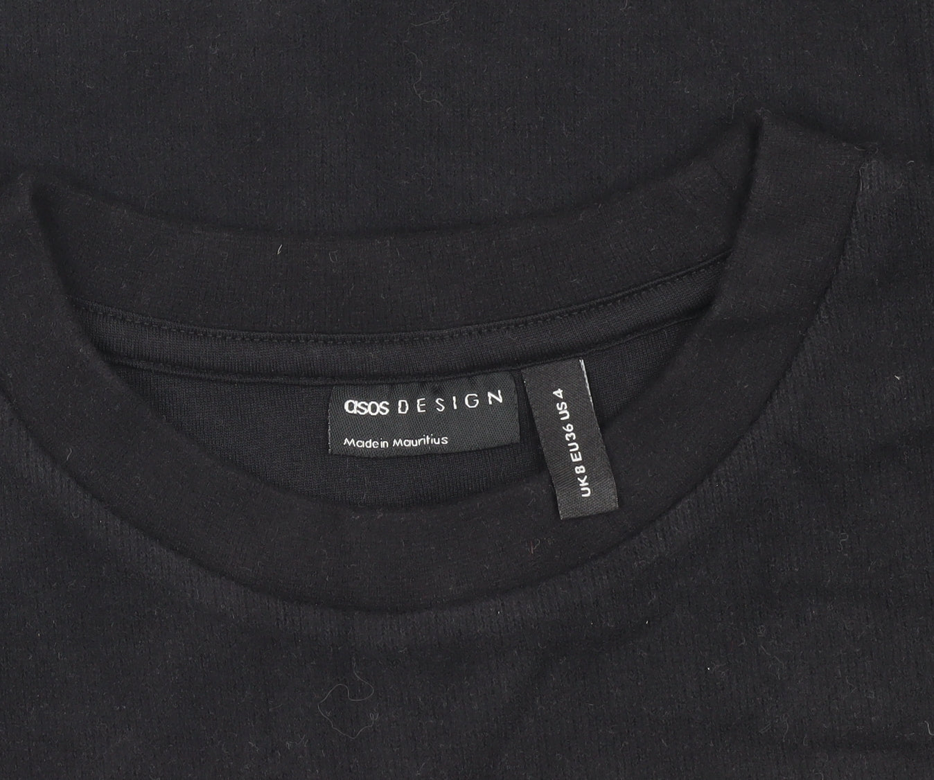 ASOS DESIGN Black Sleeveless Women’s Vest - Size 8