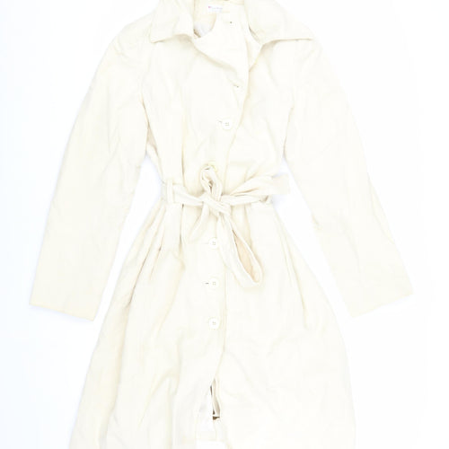 Miss Selfridge Women's Ivory Trench Coat Size 12
