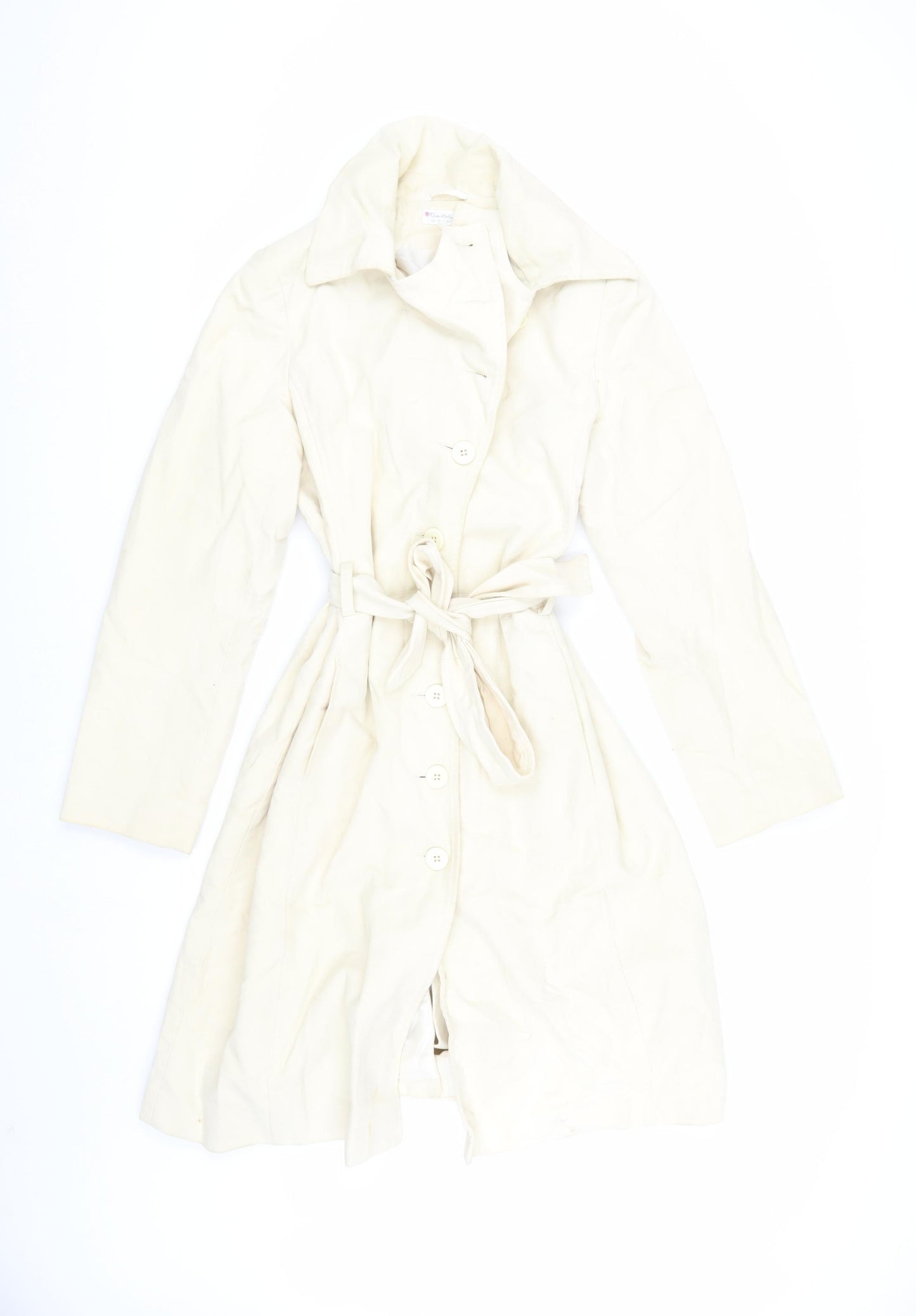 Miss Selfridge Women's Ivory Trench Coat Size 12