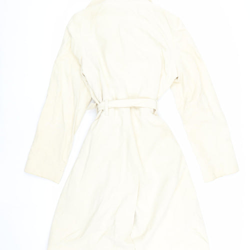 Miss Selfridge Women's Ivory Trench Coat Size 12