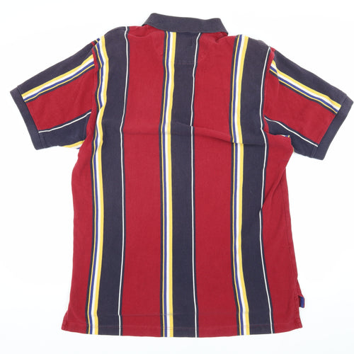 Chaps Ralph Lauren Men's Red Striped Polo - XL