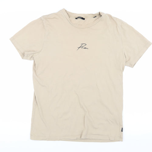Jack & Jones Men's Beige Short Sleeve T-Shirt L