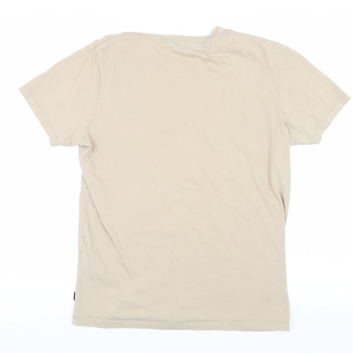 Jack & Jones Men's Beige Short Sleeve T-Shirt L