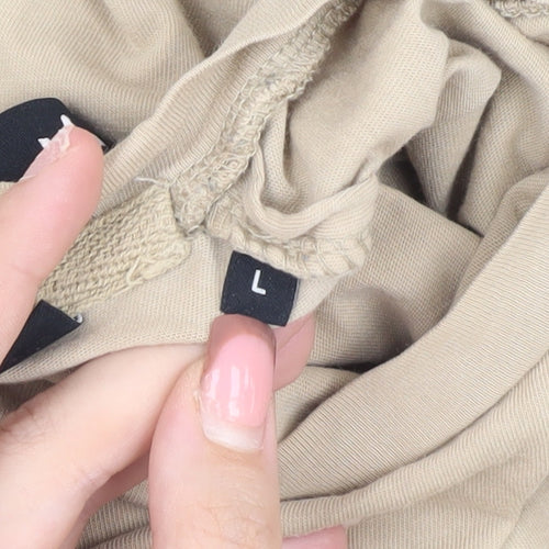 Jack & Jones Men's Beige Short Sleeve T-Shirt L