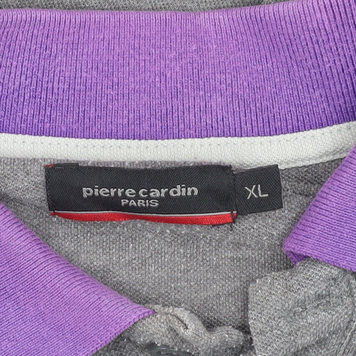 Pierre Cardin Men’s XL Grey Polo Shirt - Stylish Casual