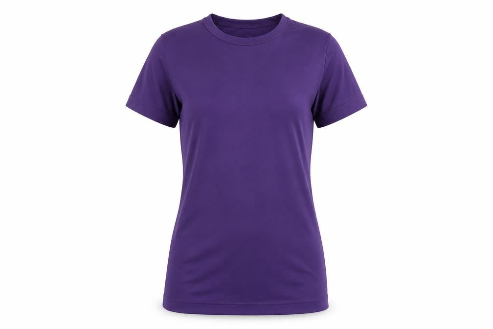 Front view of Peter Storm Women’s Purple T-Shirt, size UK 8