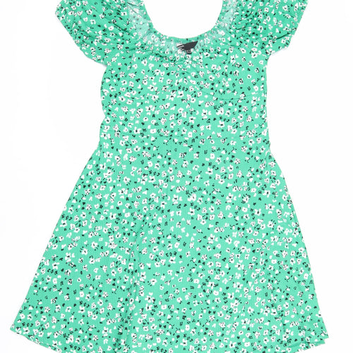 Friends Like These Women's Green Floral A-Line Dress Size 12