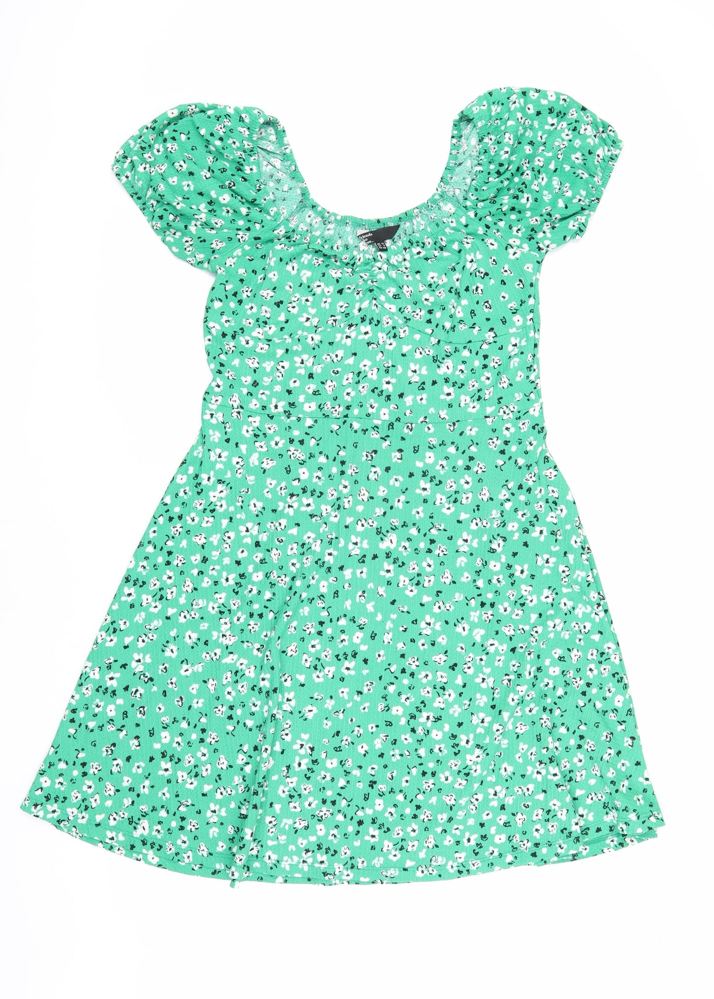 Friends Like These Women's Green Floral A-Line Dress Size 12