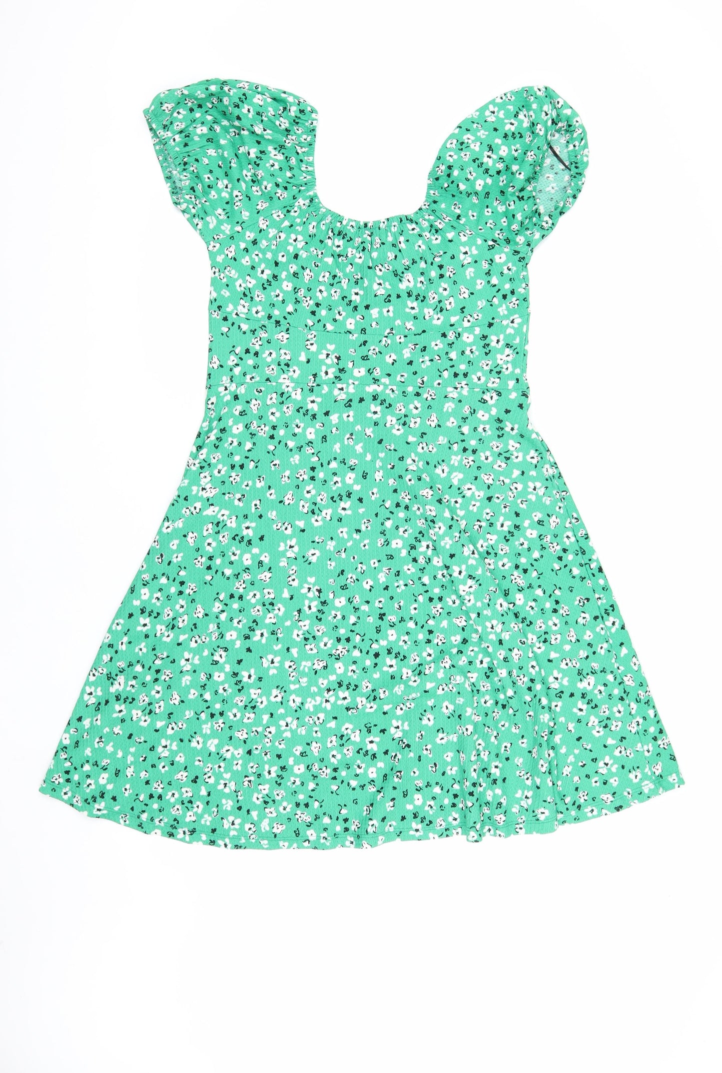 Friends Like These Women's Green Floral A-Line Dress Size 12