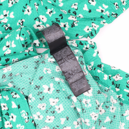 Friends Like These Women's Green Floral A-Line Dress Size 12