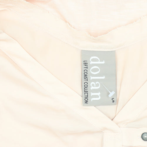 Dolan Women's Beige Long Sleeve Button Top Size S