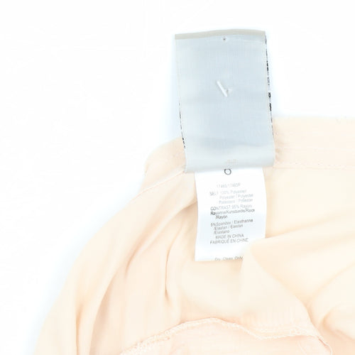 Dolan Women's Beige Long Sleeve Button Top Size S