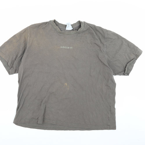 Adidas Men's XL Grey Crew Neck T-Shirt