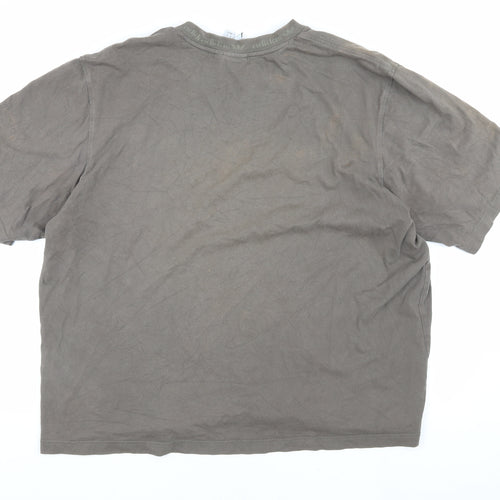 Adidas Men's XL Grey Crew Neck T-Shirt