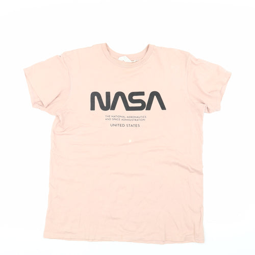 H&M Women Pink NASA T-Shirt Size 20