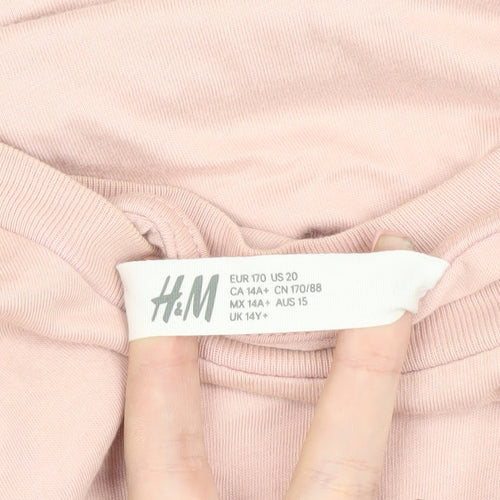H&M Women Pink NASA T-Shirt Size 20