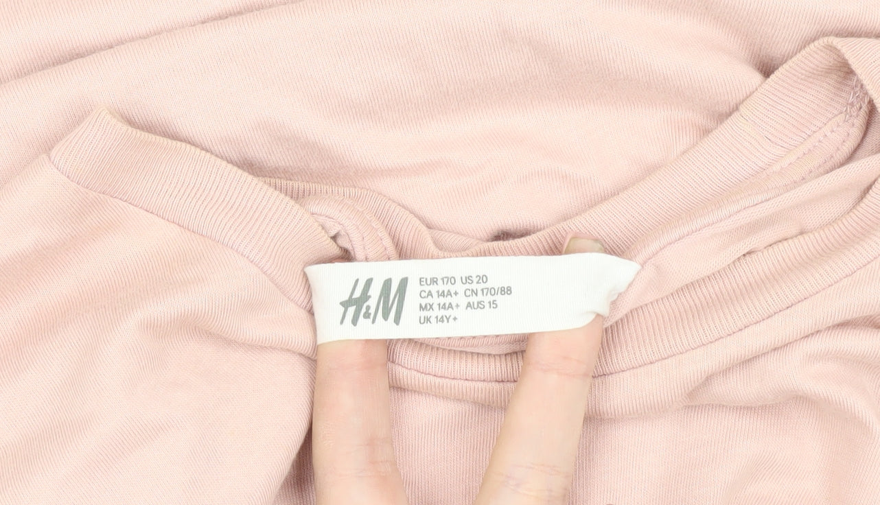 H&M Women Pink NASA T-Shirt Size 20
