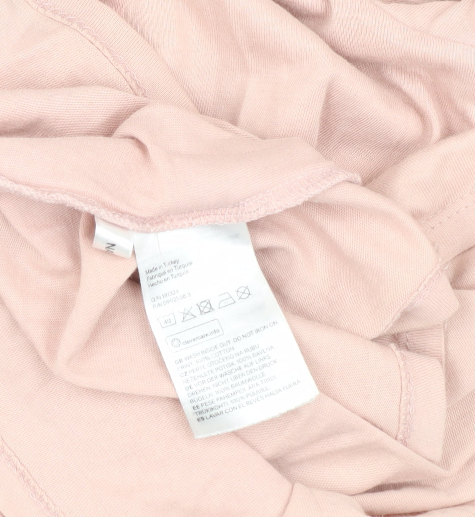 H&M Women Pink NASA T-Shirt Size 20