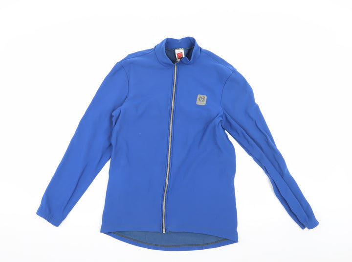De Marchi Men's Blue Cycling Jacket M Slim Fit