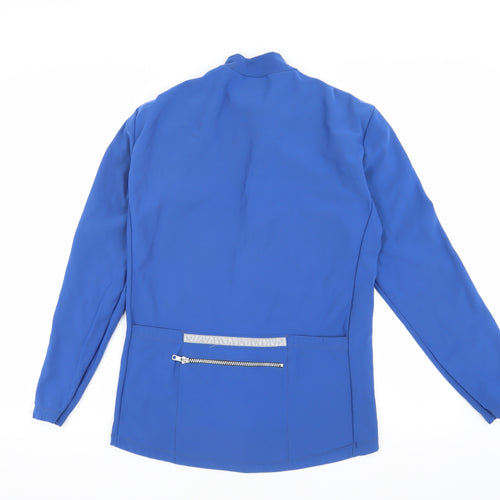 De Marchi Men's Blue Cycling Jacket M Slim Fit