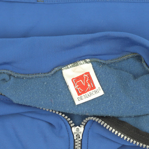 De Marchi Men's Blue Cycling Jacket M Slim Fit