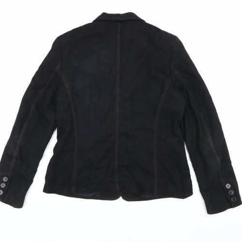 Mexx Women's Black Wool Blazer Size 16