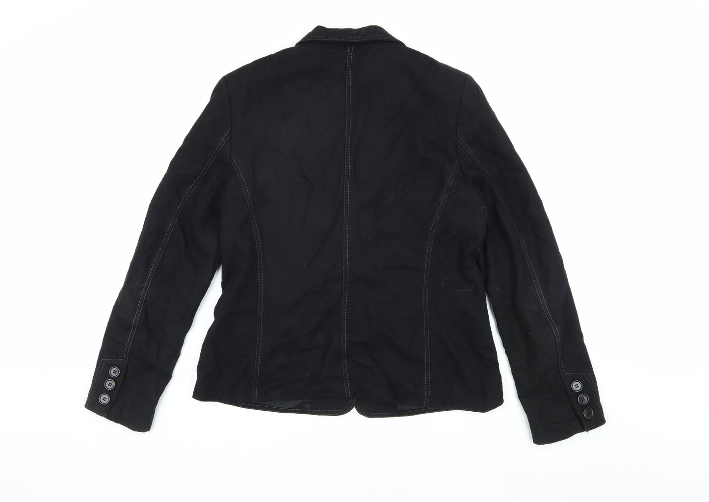 Mexx Women's Black Wool Blazer Size 16