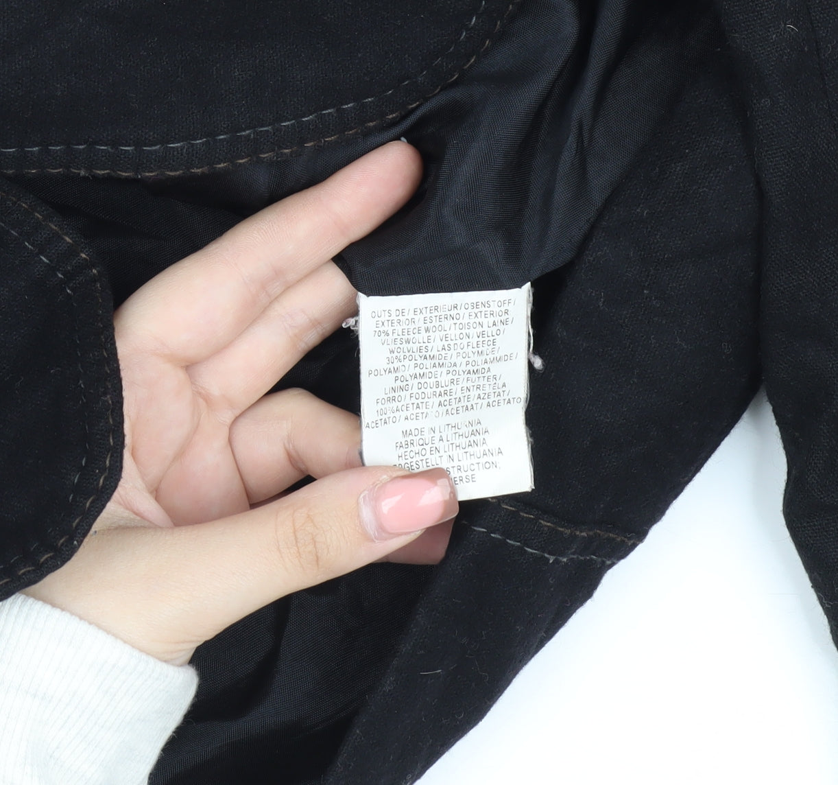 Mexx Women's Black Wool Blazer Size 16